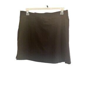 32 Degrees Cool Womens Active Skort Black Large NWT Elastic Waist Pockets
